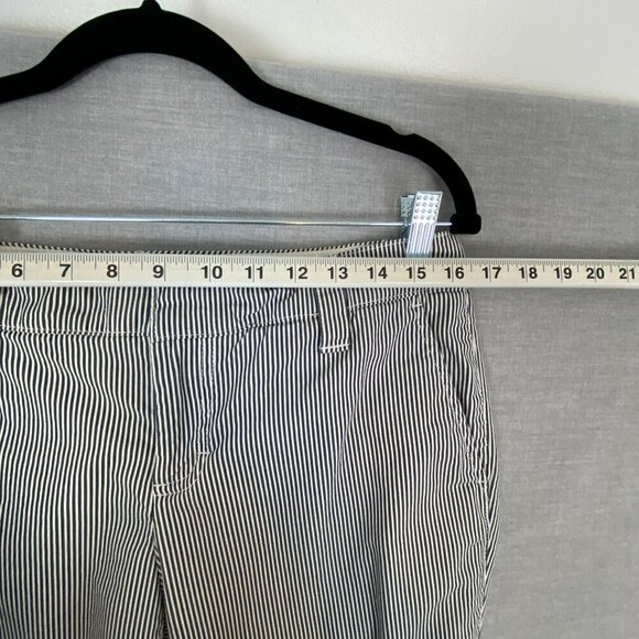 Tommy Hilfiger Striped Trousers Sz 8 Dress Pants Blue and White - Picture 4 of 13